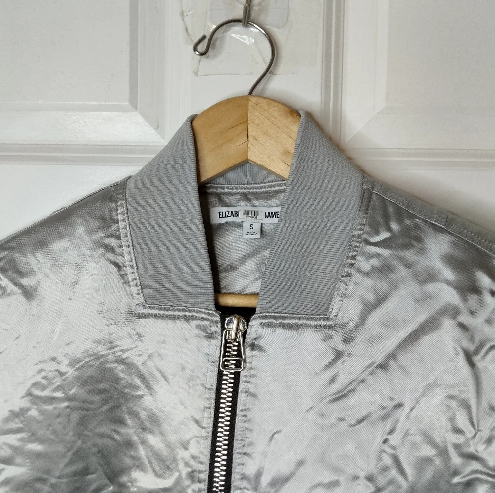Elizabeth & James Royan Bomber Jacket Metallic Size S